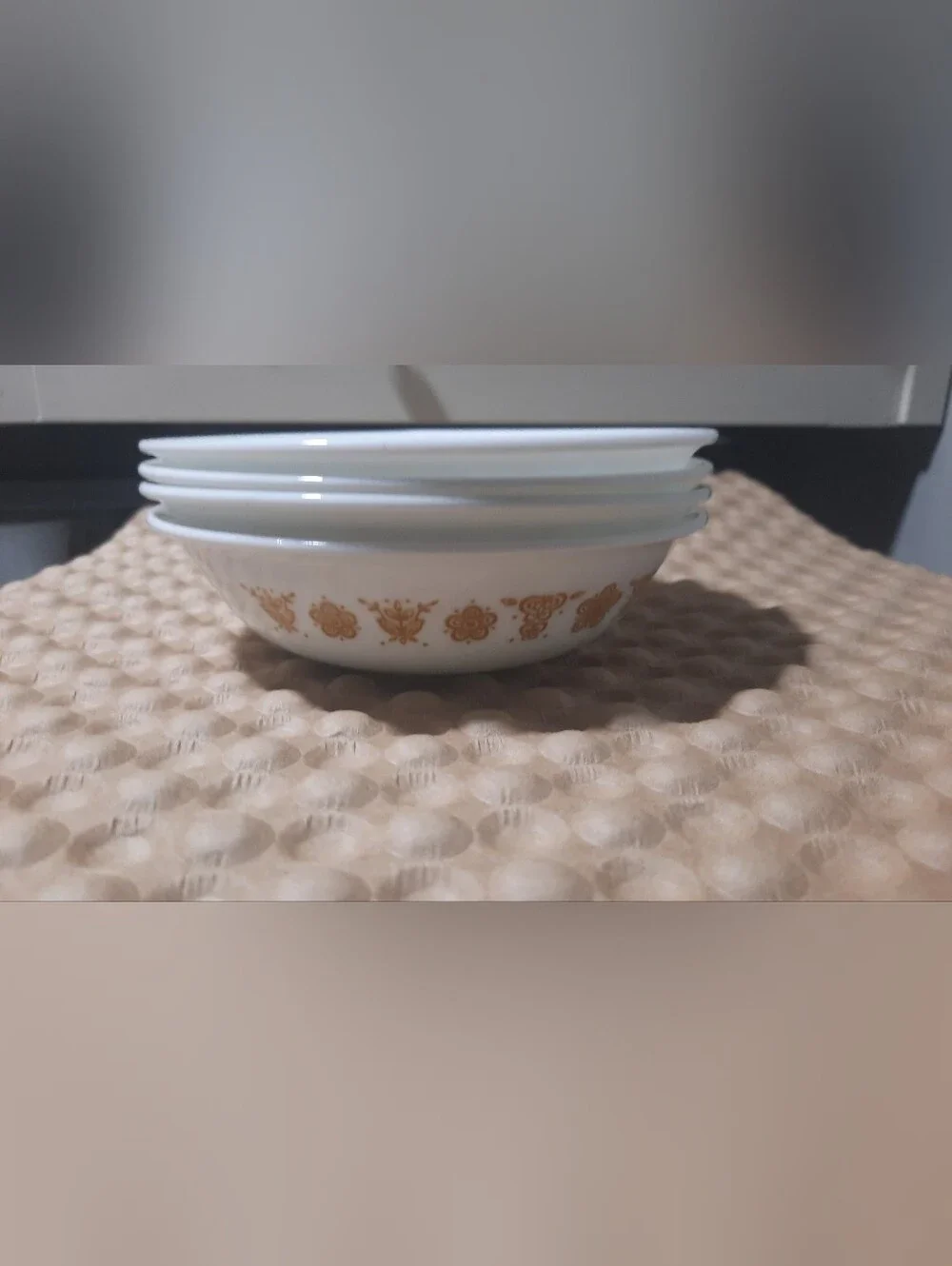 Corelle Butterfly Gold Bowls X 4